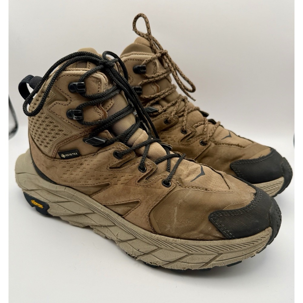 Hoka One One Anacapa Mid GTX Gore-Tex Hiking Boots Women 8 Brown Shoes